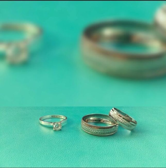 Argollas matrimoniales con mi anillo de compromiso