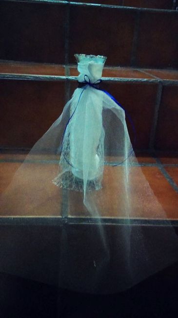 Mi centro de mesa por detrás