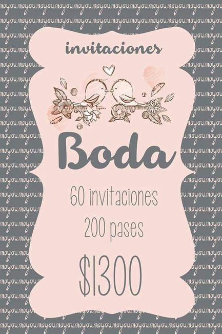 Precio de las invitaciones??? - 1
