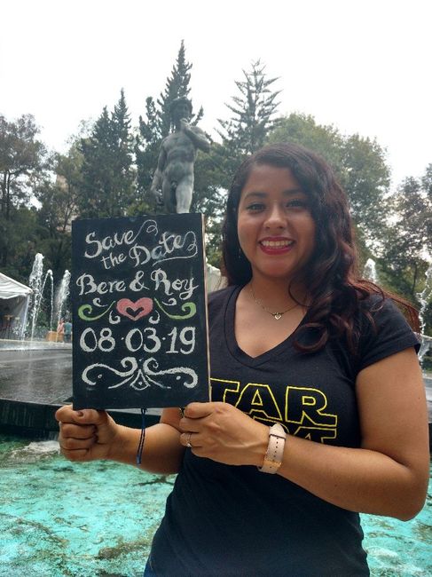 Probadita de nuestro save the date - 3