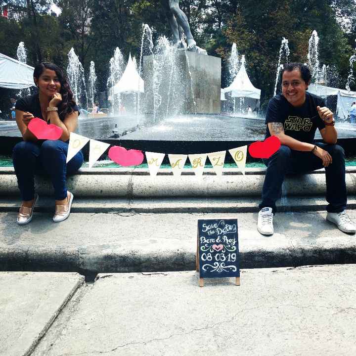 Probadita de nuestro save the date - 1