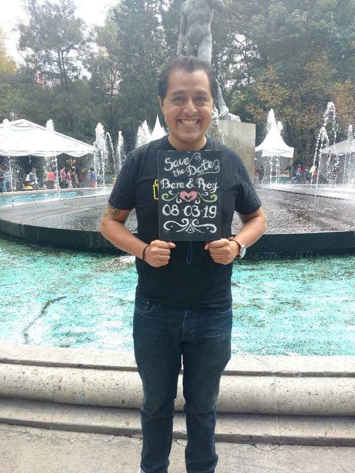 Probadita de nuestro save the date - 2