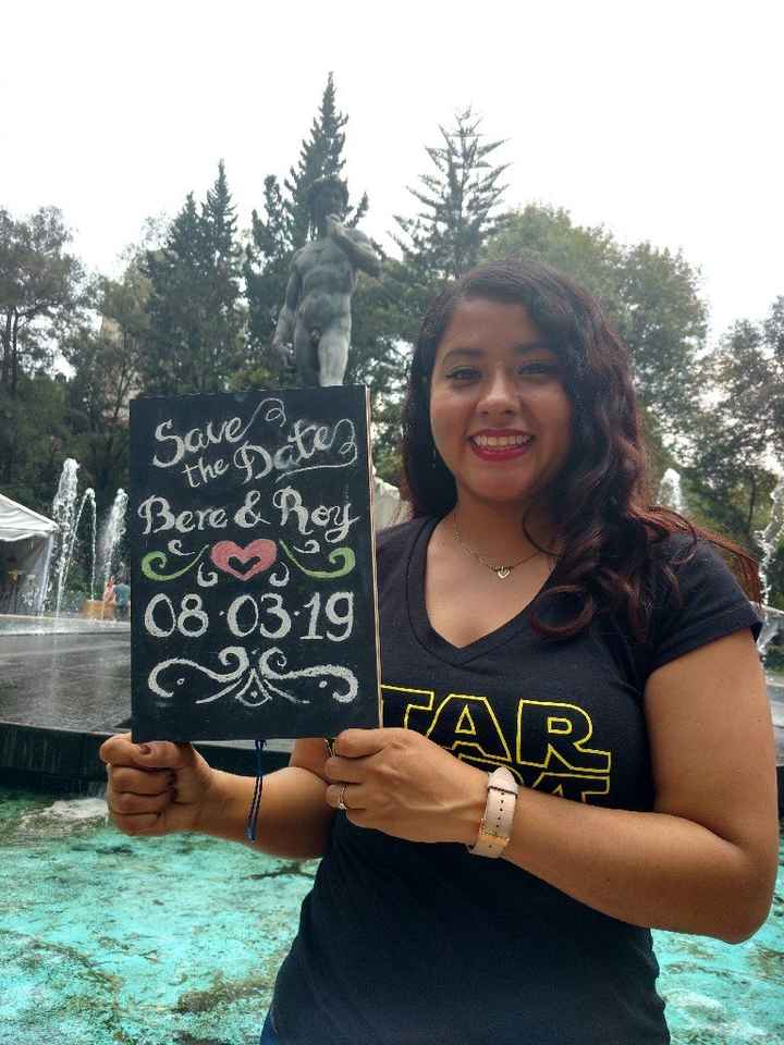 Probadita de nuestro save the date - 3