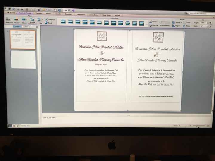 Haciendo mis invitaciones - 2