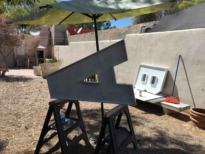 Termine de pintar mis letras grandes - 2