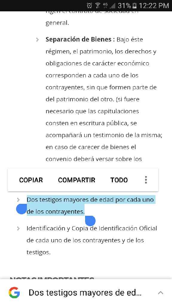 Cuantos testigos se requieren para boda civíl? - 1