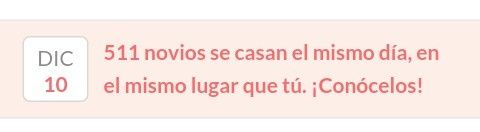 ¿cuantas personas se casan el mismo dia y lugar que tu? - 1