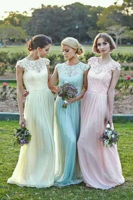 Damas de colores. - 1