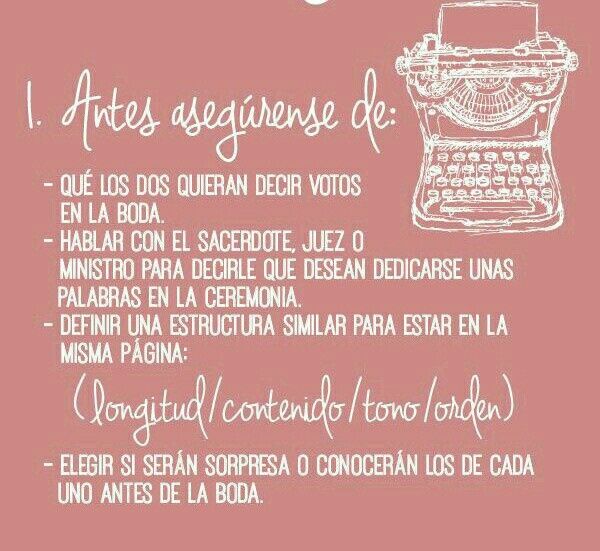 Cómo escribir los votos - 2
