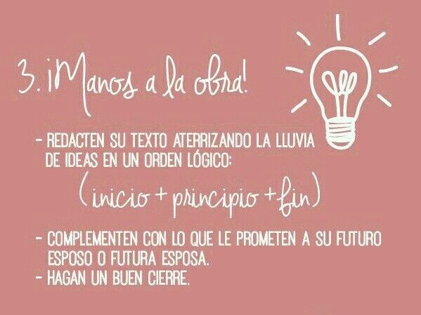 Cómo escribir los votos - 4