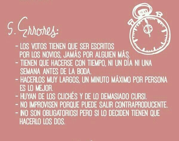 Cómo escribir los votos - 6