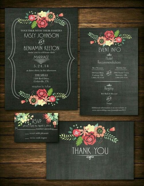 Ayuda!!! que tendencias para las invitaciones me caso en abril 2017 - 9