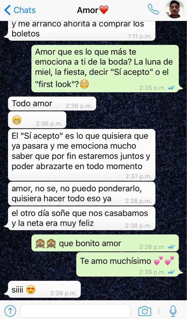 ¿Qué es lo que más te emociona de tu boda? - 1
