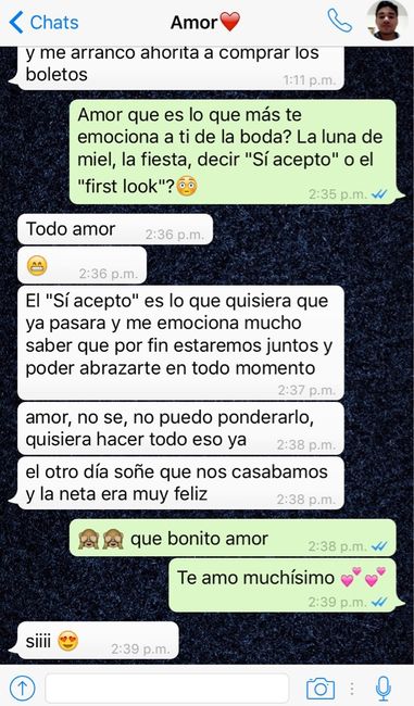 ¿Qué es lo que más te emociona de tu boda? - 1