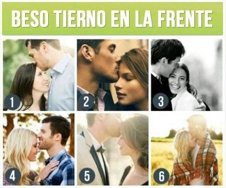 Beso tierno en la frente