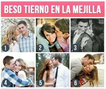 Beso tierno en la mejilla