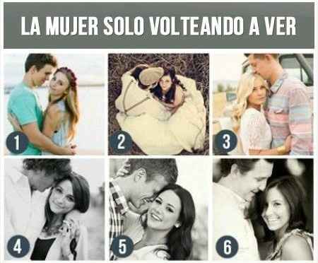 La mujer solo volteando a ver