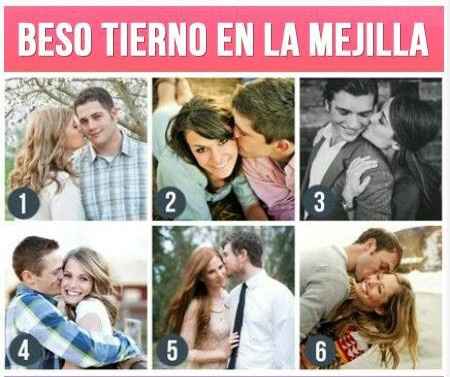 Beso tierno en la mejilla