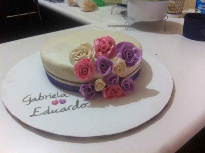 Ya llego mi pastel para la boda civil!! - 1