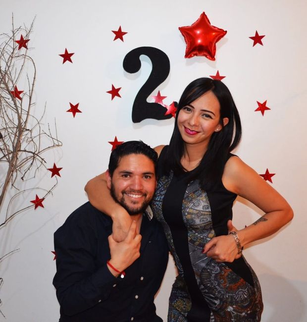CELEBRANDO NUESTROS PRIMEROS DOS AÑOS JUNTOS.