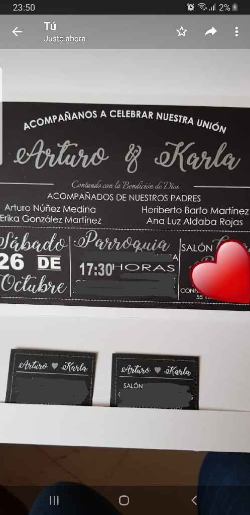 Feliz con nuestras invitaciones!! 😍 - 1