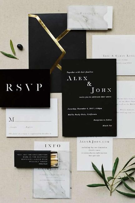 Invitaciones color oscuro - 14