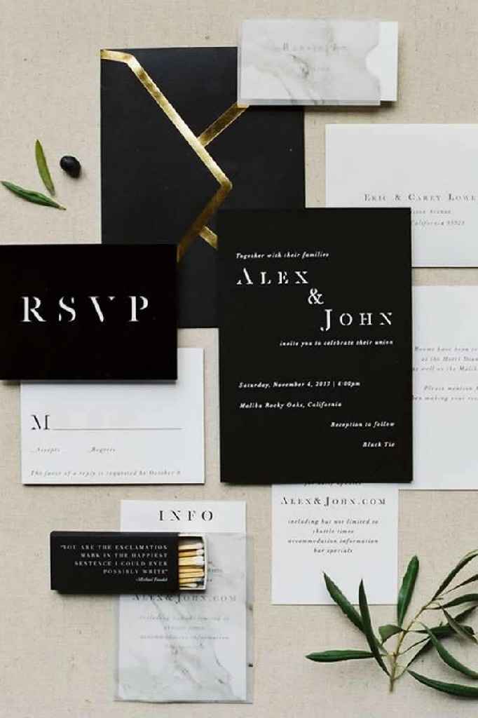 Invitaciones color oscuro - 14