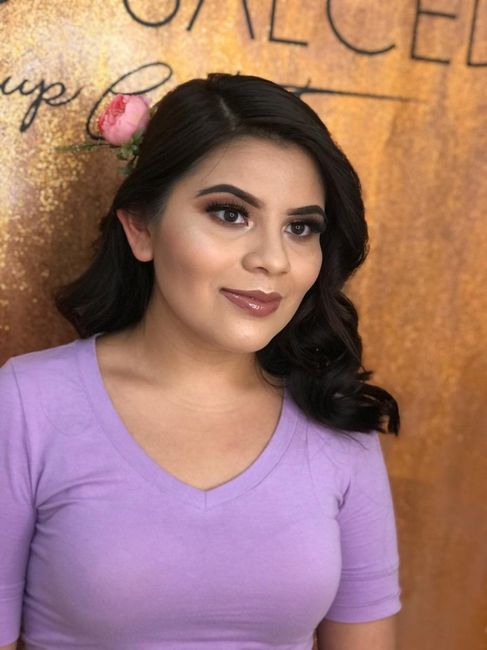 Esta es mi prueba de maquillaje y peinado