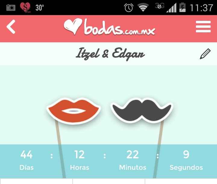 A cuantos días del gran día?? - 1