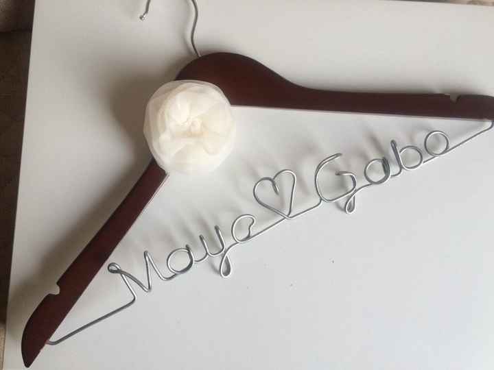 listo el gancho para mi vestido