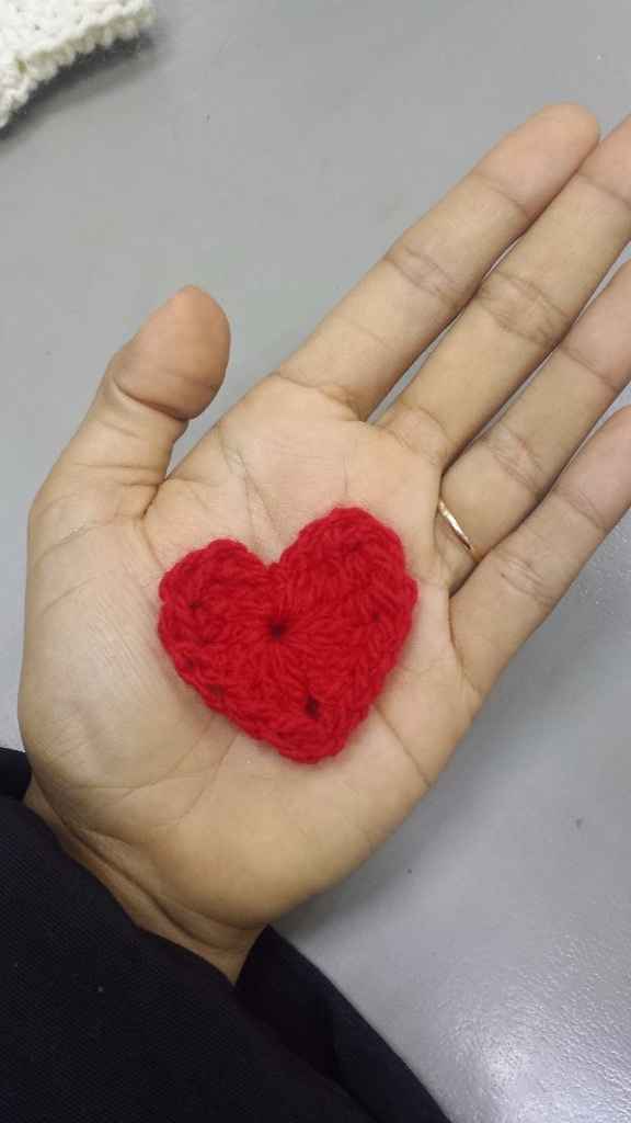 corazones de crochet