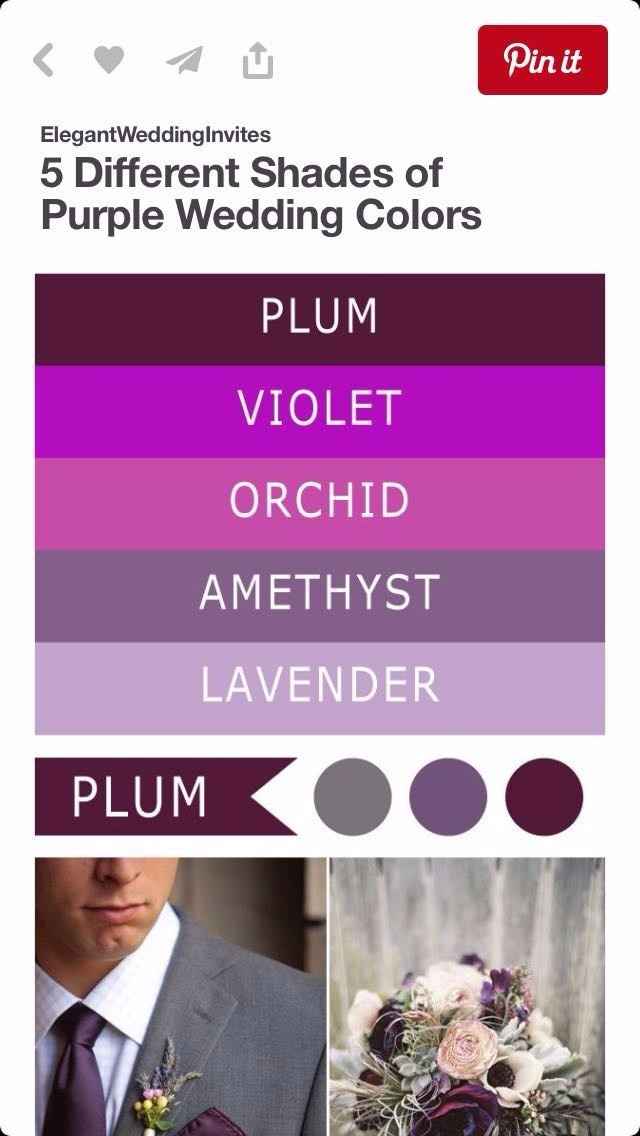 los colores de la boda