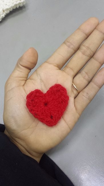 corazones de crochet