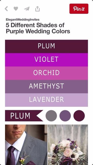 los colores de la boda