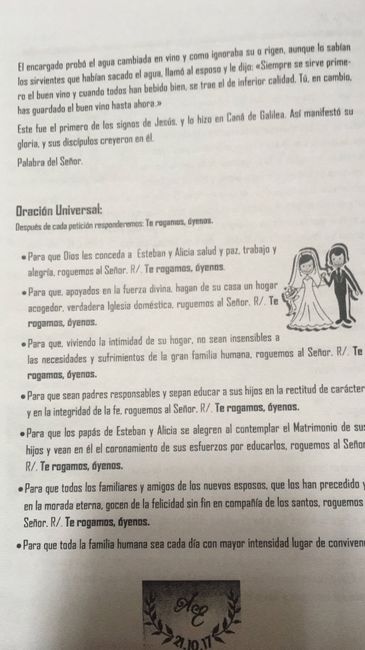  Diptico Misa 💒 E&a - 5