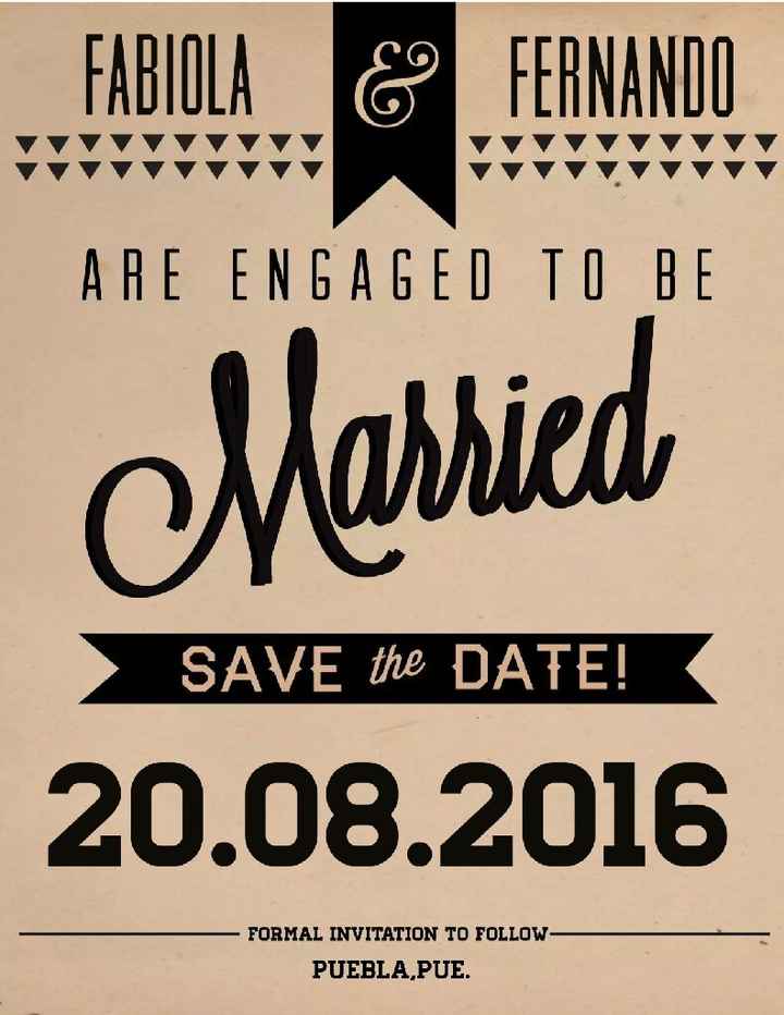 Save the date - 1
