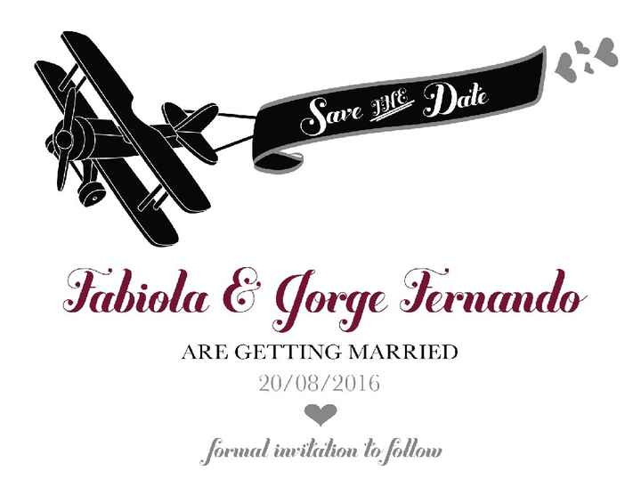 Save the date? - 1