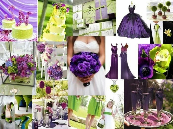 Que opinan del color morado en la cobinacion de la boda? - 1