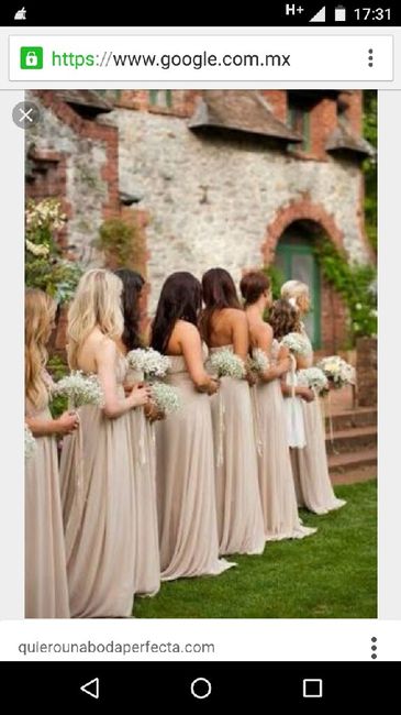 Ayuda! alguna chica que los colores del vestido de sus madrinas sea nude ! - 2