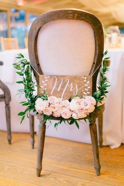 Decoración sillas de novios. - 6