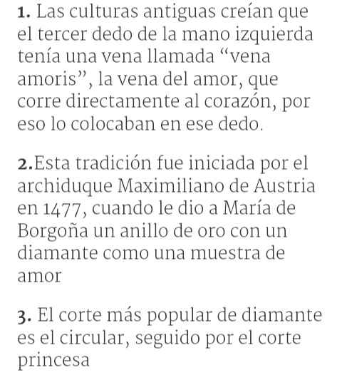 12 curiosidades que tal vez no sabias del anillo de compromiso - 1