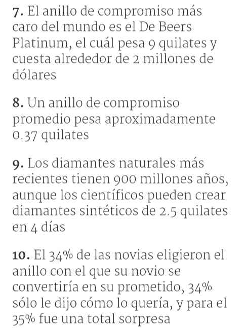 12 curiosidades que tal vez no sabias del anillo de compromiso - 3