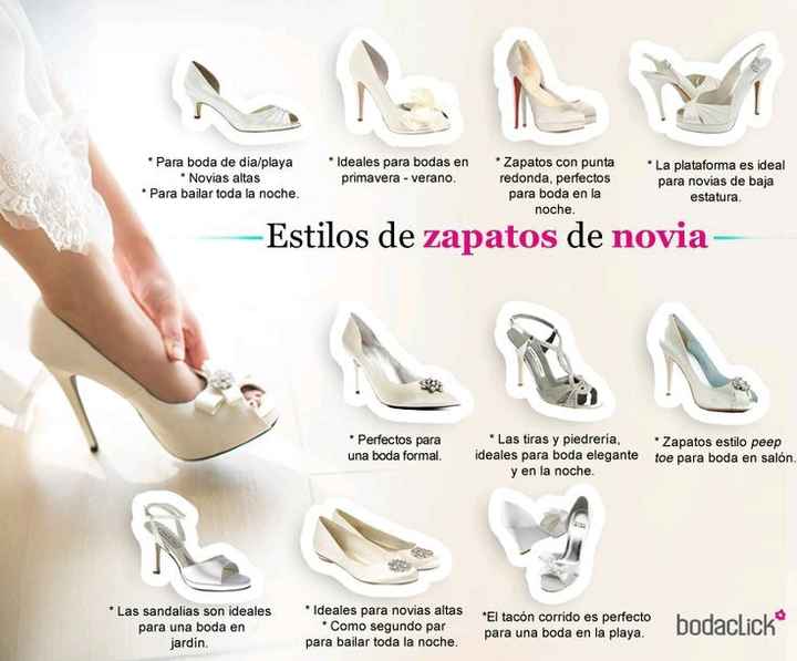 Tipos de zapatos de novia - 1