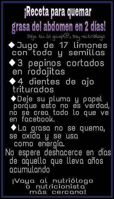 Excelente receta para quemar grasa! - 1