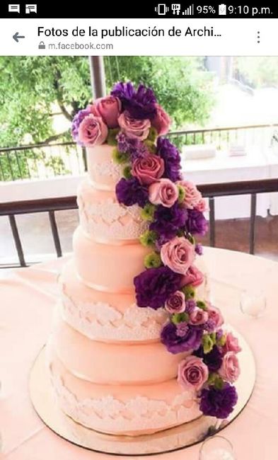 Pasteles con tonalidades morado/fucsia - 1