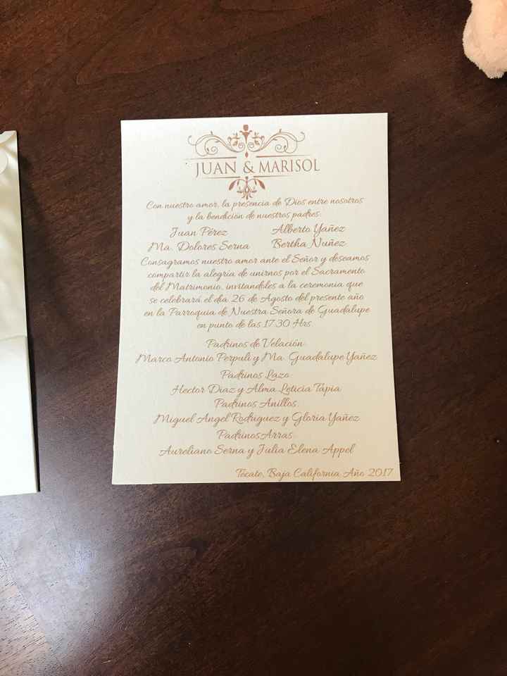 Invitaciones entregadas - 2
