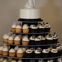 Pastel de cupcakes