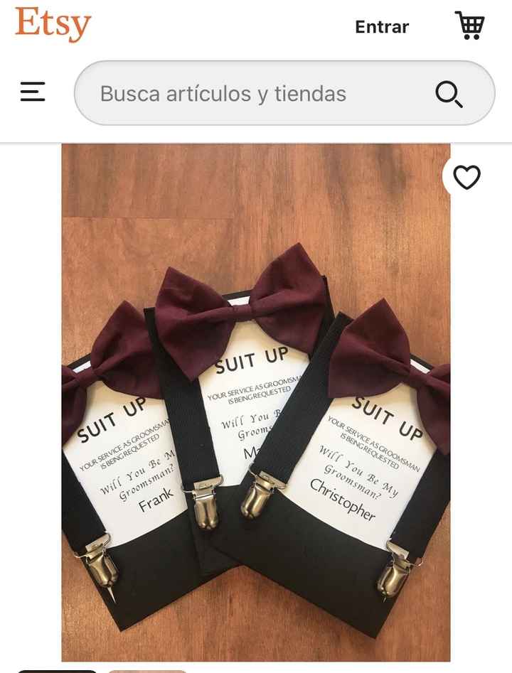 detalle para Acompañantes (best Men) - 2