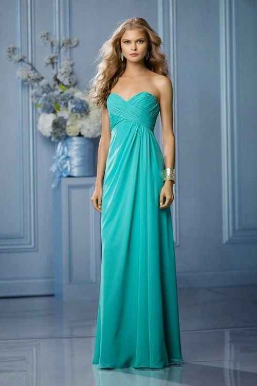 vestidos de dama en color aqua - Foro Moda bodas.com.mx