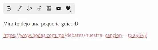 Y cuando se pone en rosa es porque ya trae el hipervínculo al link :D